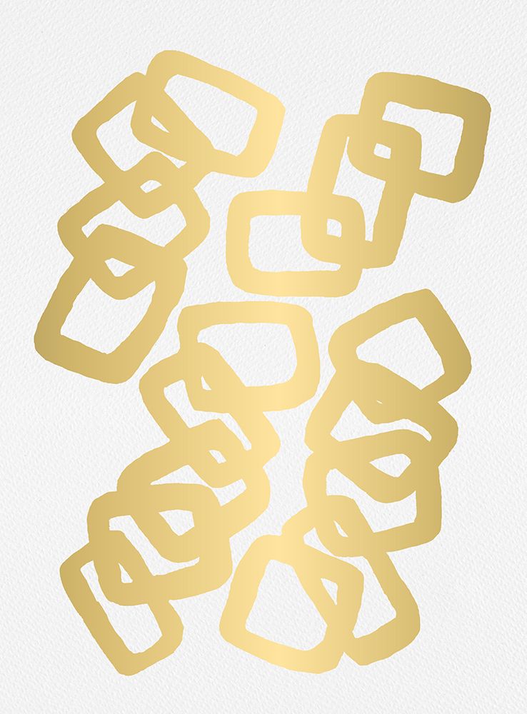 Rectangle Chain Gold art print by Michele Channell for $57.95 CAD