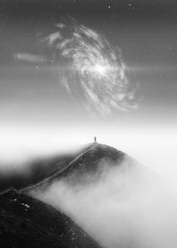 Spiral Space Bw art print by Al Barizi for $57.95 CAD