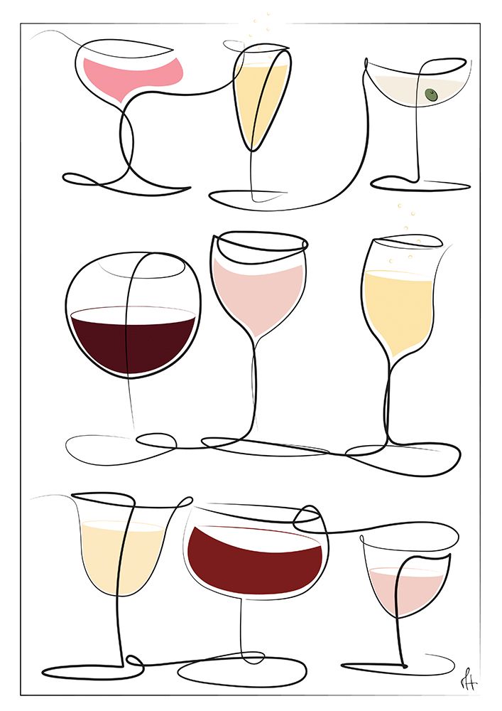 Wine A Drinks art print by Mette Handberg for $57.95 CAD