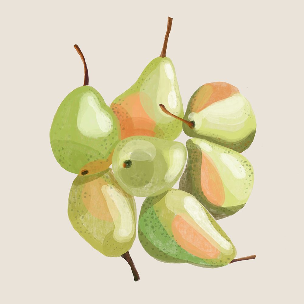 Seven Pears art print by Rosana Laiz Blursbyai for $57.95 CAD