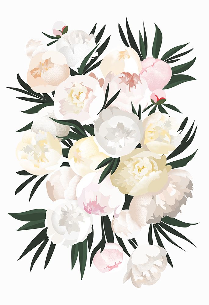 Dara Bouquet In White art print by Rosana Laiz Blursbyai for $57.95 CAD
