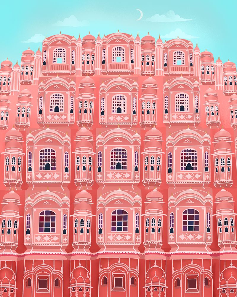 Jaipur, India art print by Petra Lizde for $57.95 CAD