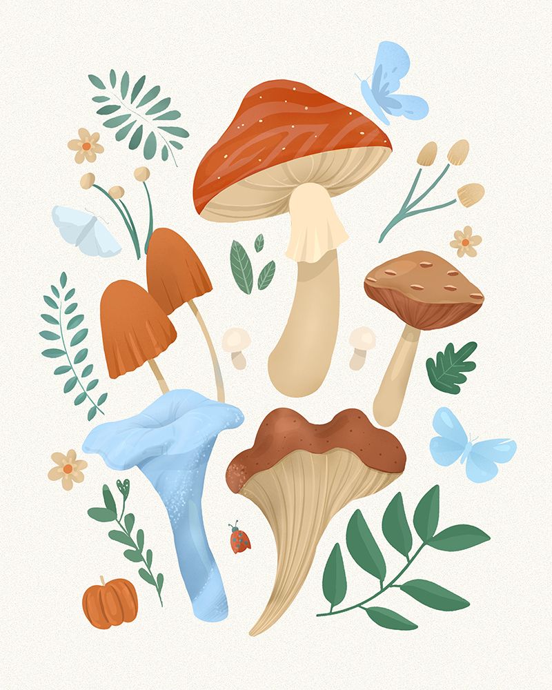 Fungi art print by Petra Lizde for $57.95 CAD