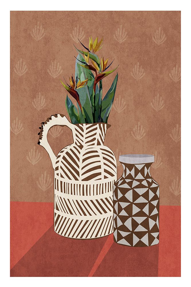 Flower Vase 4Ratio 2X3 Print By Bohonewart art print by Emel Tunaboylu for $57.95 CAD