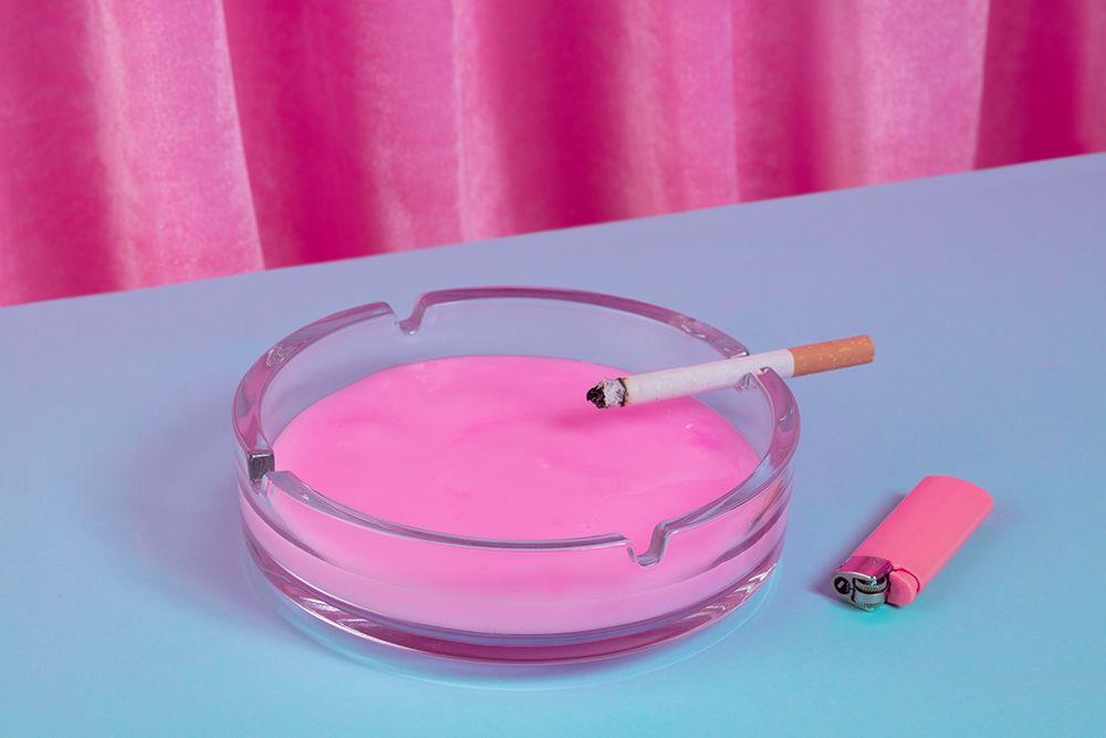 Smoke In Pink art print by Julia Ramiro for $57.95 CAD