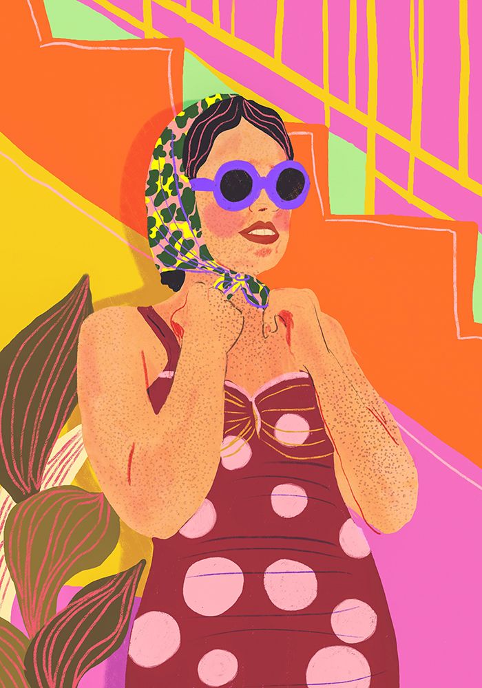 Sunglasses And Freckles art print by Gigi Rosado for $57.95 CAD