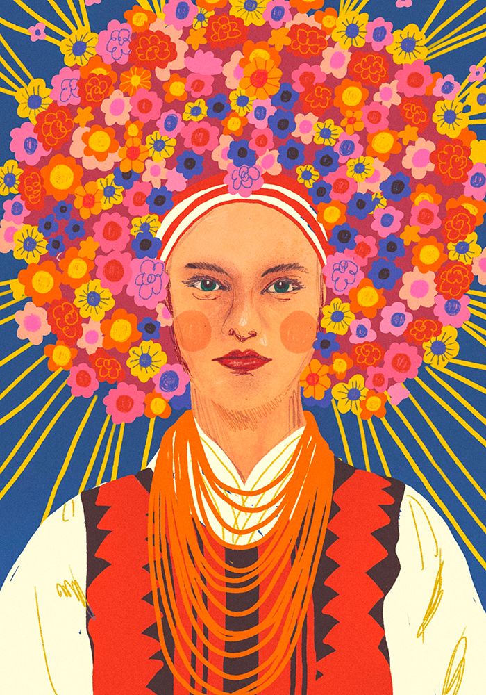 Ukrainian Beauty art print by Gigi Rosado for $57.95 CAD