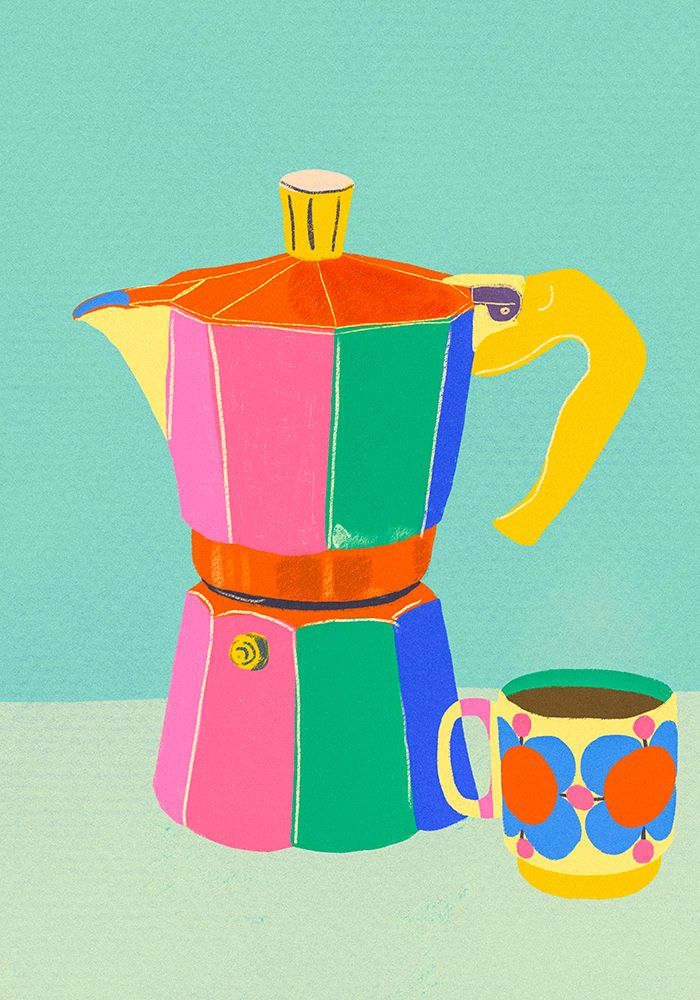 Cup Of Coffee art print by Gigi Rosado for $57.95 CAD