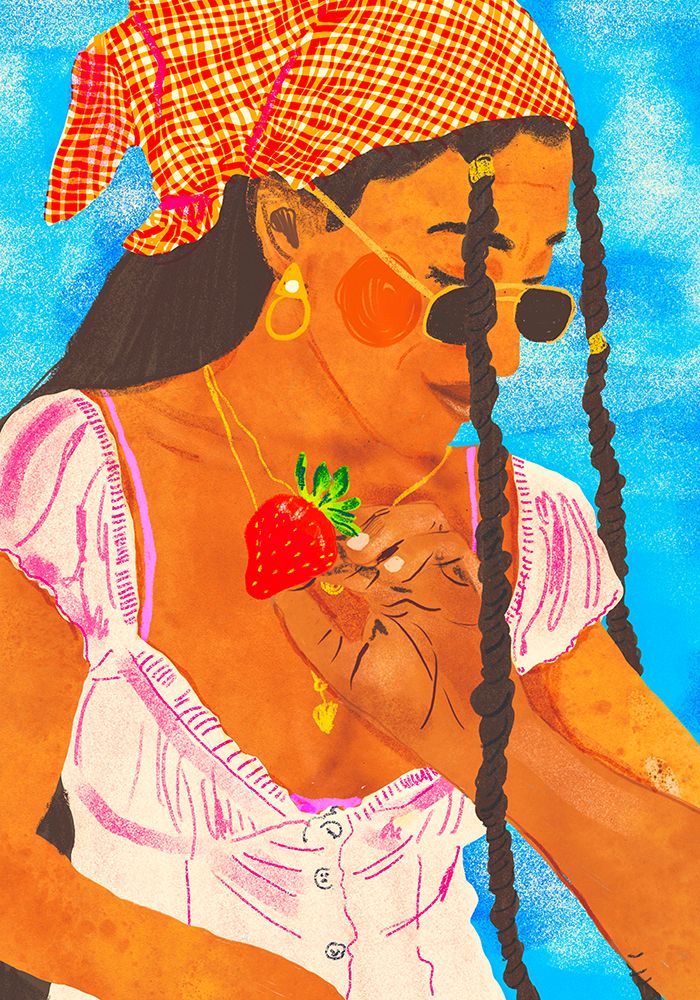 Strawberry Beauty art print by Gigi Rosado for $57.95 CAD