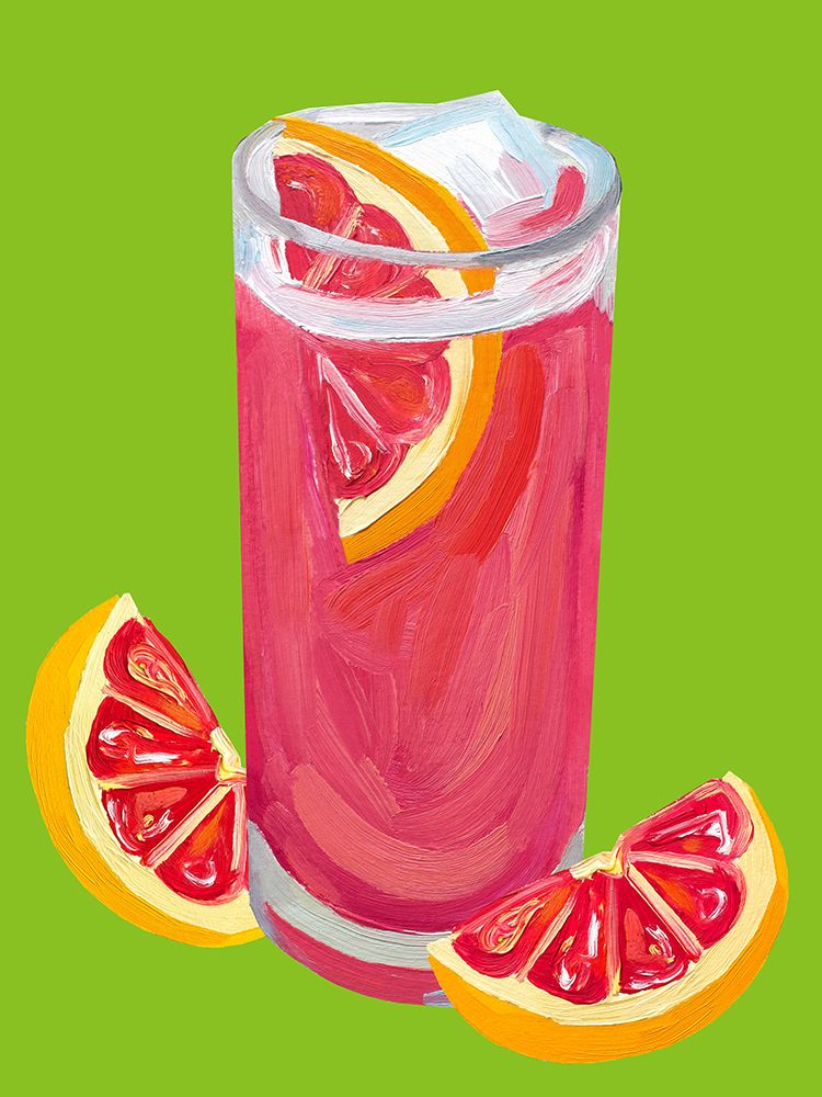 Grapefruit Paloma Pistachio art print by Alice Straker for $57.95 CAD