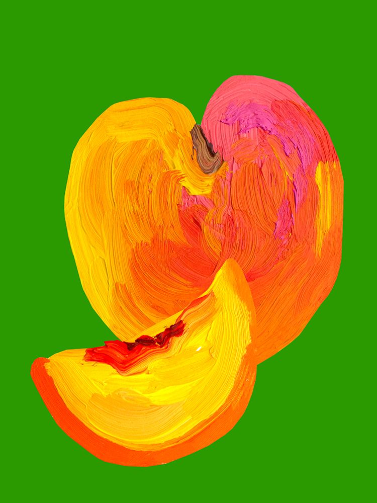 Peach Slice Love art print by Alice Straker for $57.95 CAD