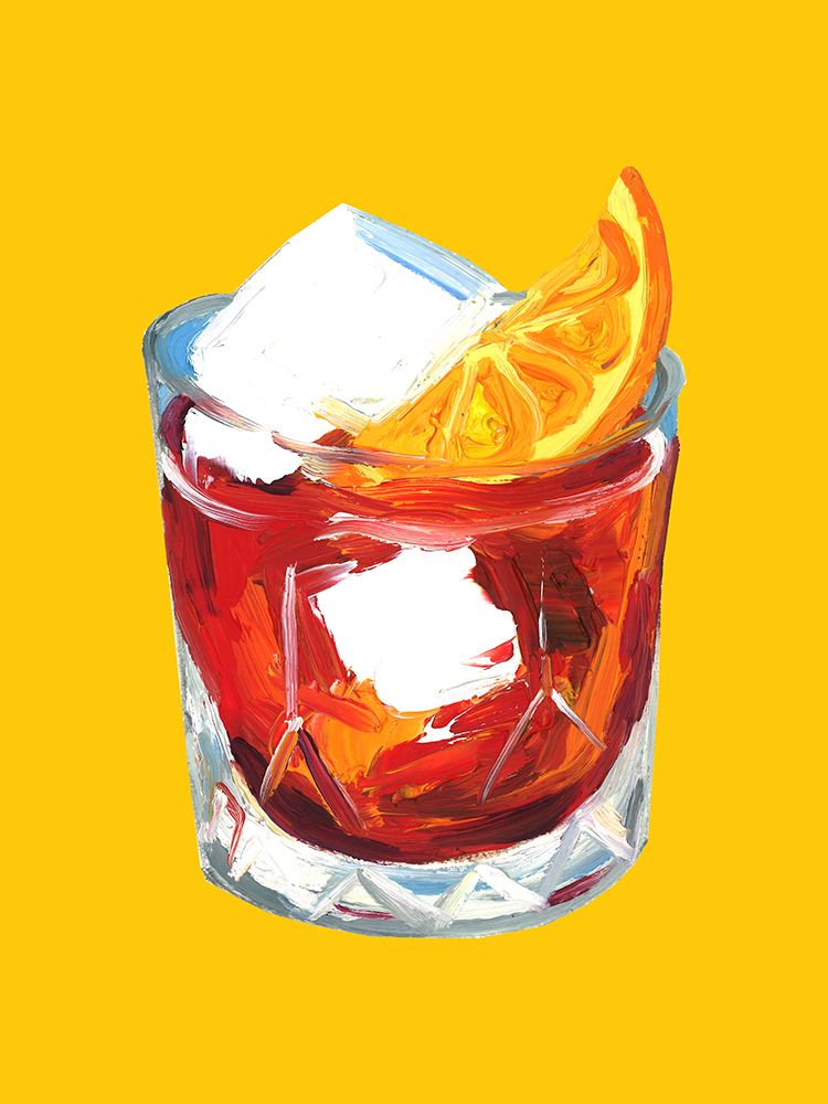 Negroni Sunshine Yellow art print by Alice Straker for $57.95 CAD