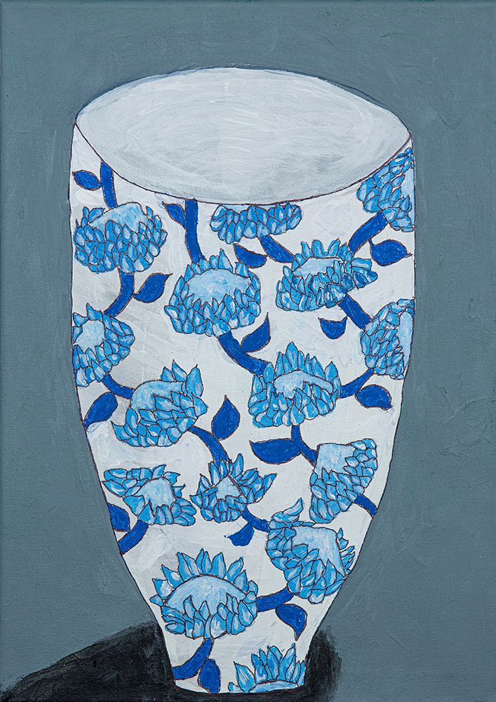 Blue Protea Vase art print by Dale Hefer for $57.95 CAD