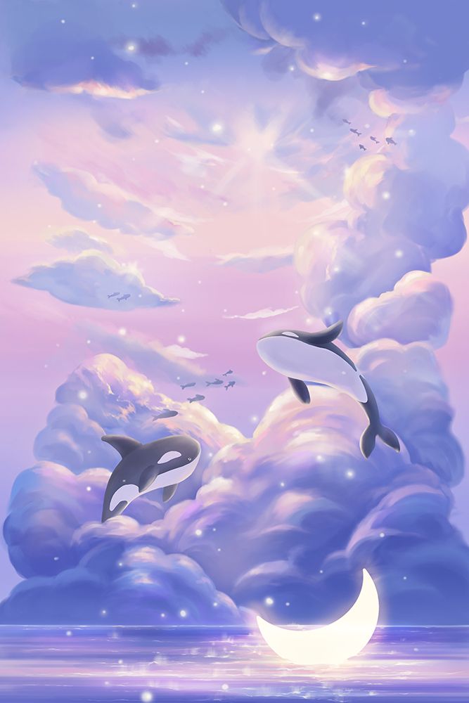 Fantasy Beautiful Whale art print by Xuan Thai for $57.95 CAD