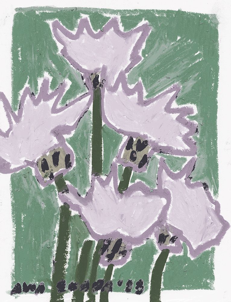 Thistle Pastel art print by Ania Zwara for $57.95 CAD