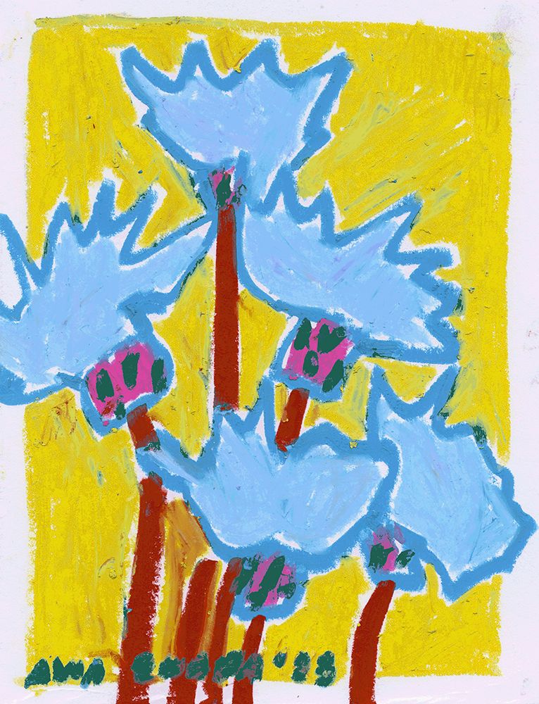 Thistle Blue art print by Ania Zwara for $57.95 CAD