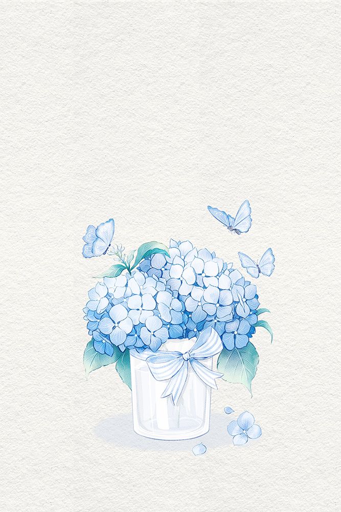 Blue Hydrangeas art print by Xuan Thai for $57.95 CAD