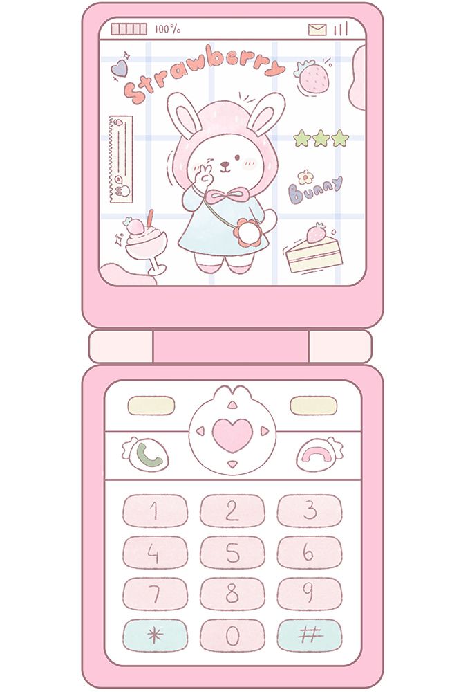 Pink Phone Y2K art print by Xuan Thai for $57.95 CAD
