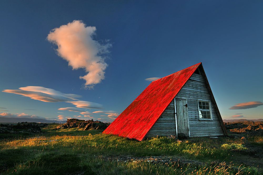 The Red Roof art print by Brin Ingibergsson-Bragi for $57.95 CAD