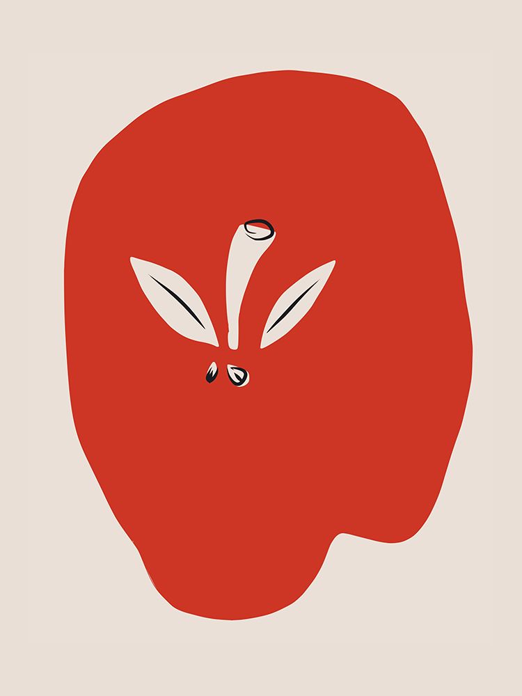 Big Red Apple art print by Little Dean for $57.95 CAD