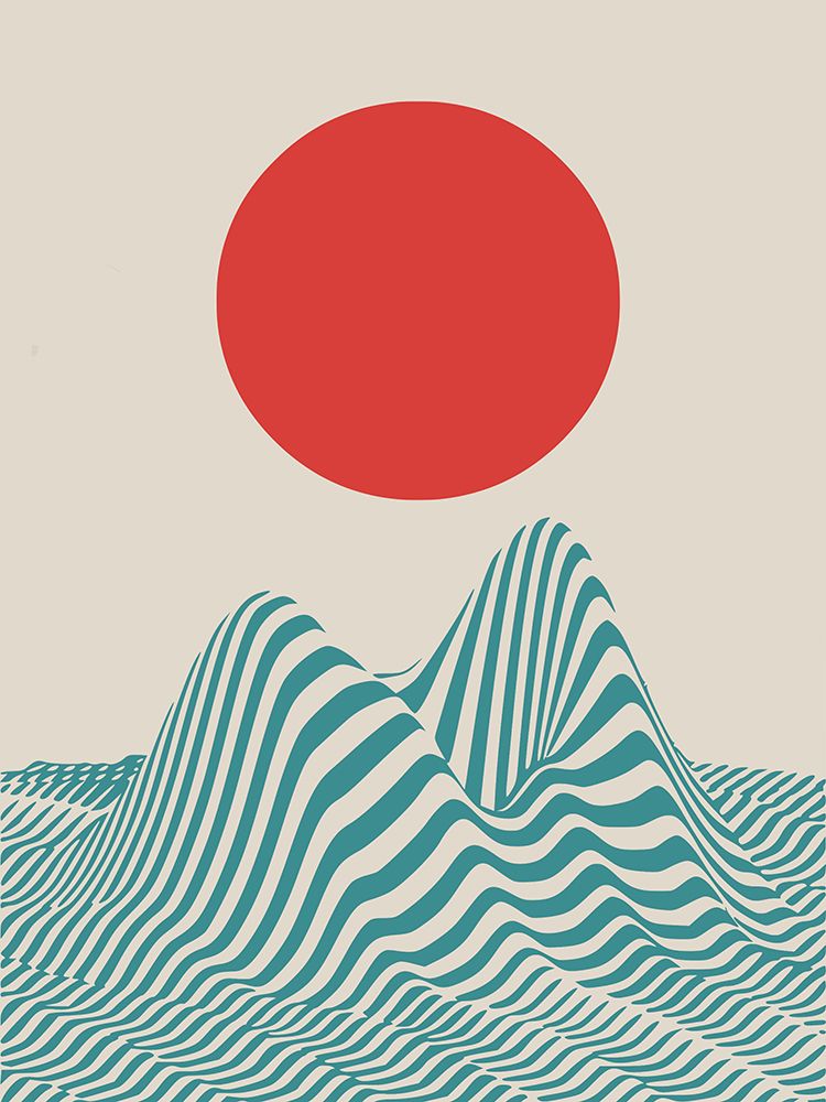 Red Sun Dune art print by Little Dean for $57.95 CAD
