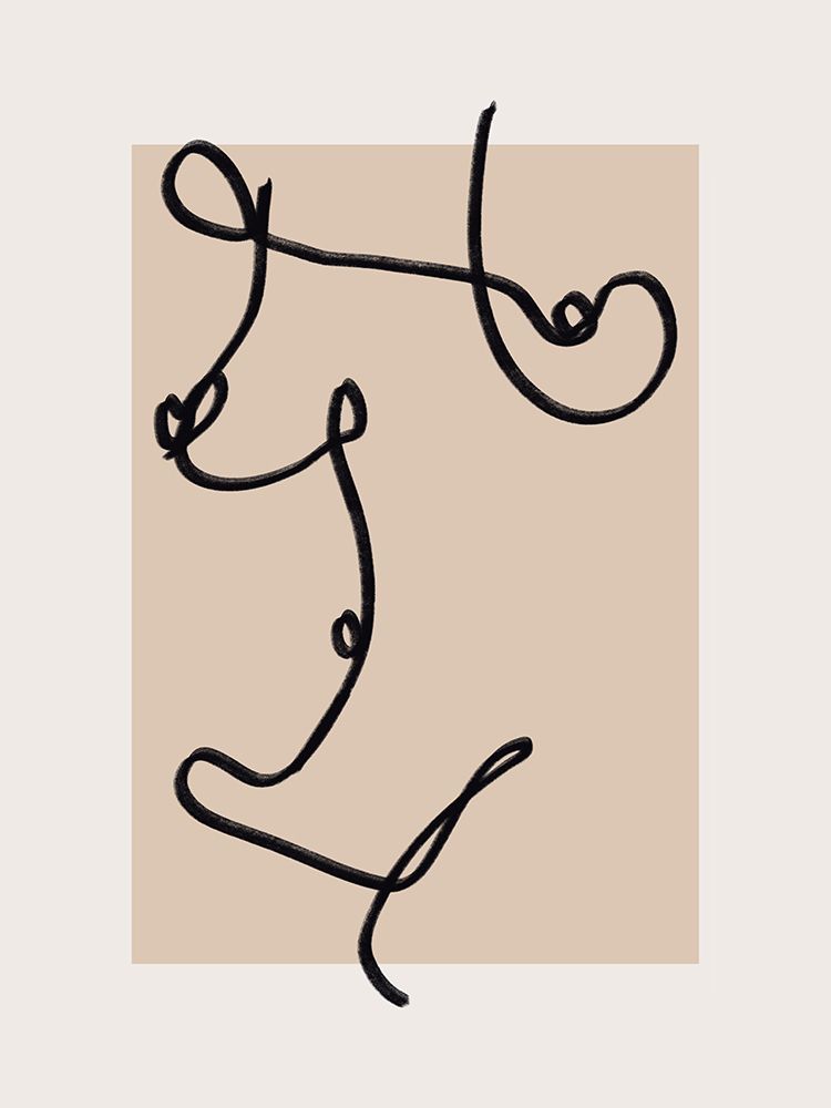 Abstract Minimal Nude Line Art art print by Little Dean for $57.95 CAD