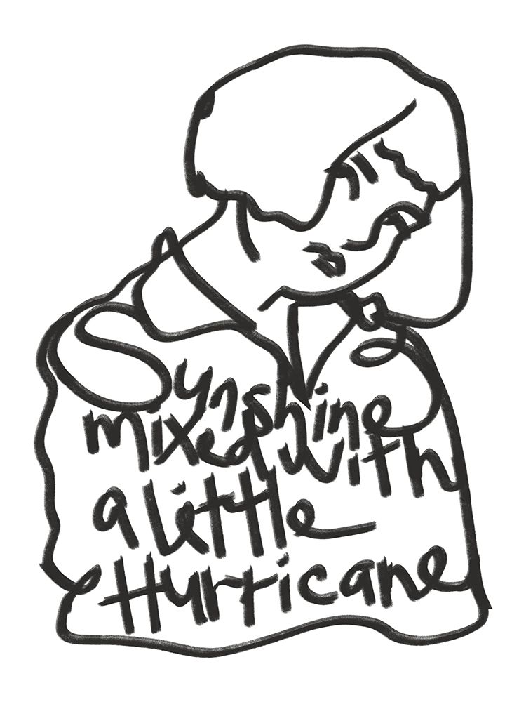 Sunshine Mixed With a Little Hurricane art print by Little Dean for $57.95 CAD
