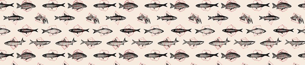 Fish In Geometrics NAo1 art print by Florent Bodart for $57.95 CAD