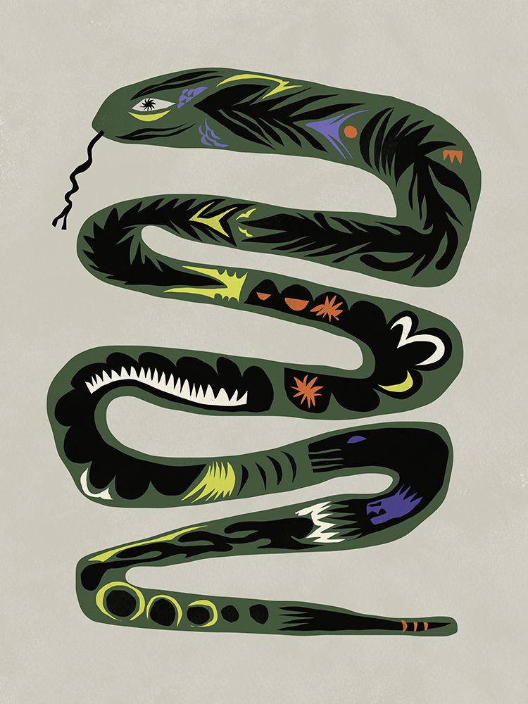 Season Of The Snake art print by Little Dean for $57.95 CAD