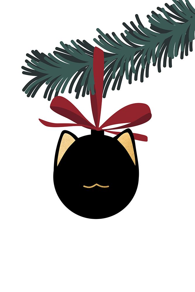 Meowrry bauble (black white) art print by Rosana Laiz Blursbyai for $57.95 CAD