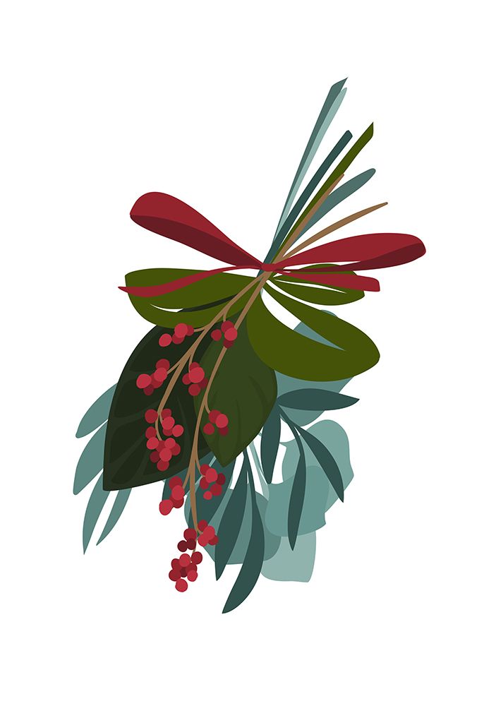 Thea holiday bouquet art print by Rosana Laiz Blursbyai for $57.95 CAD