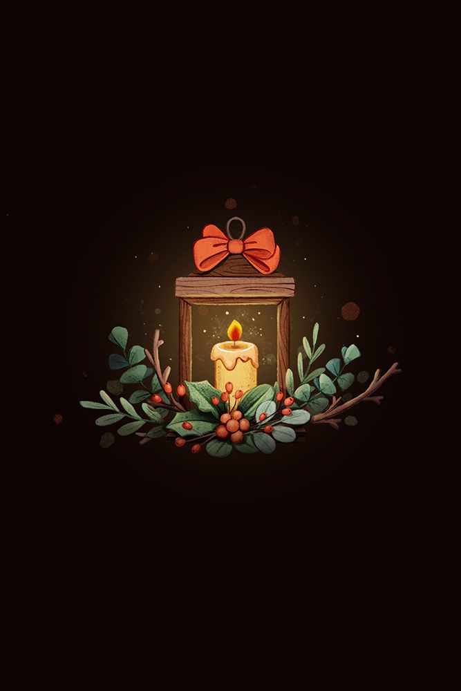 Cozy Christmas Candlelight.png art print by Xuan Thai for $57.95 CAD