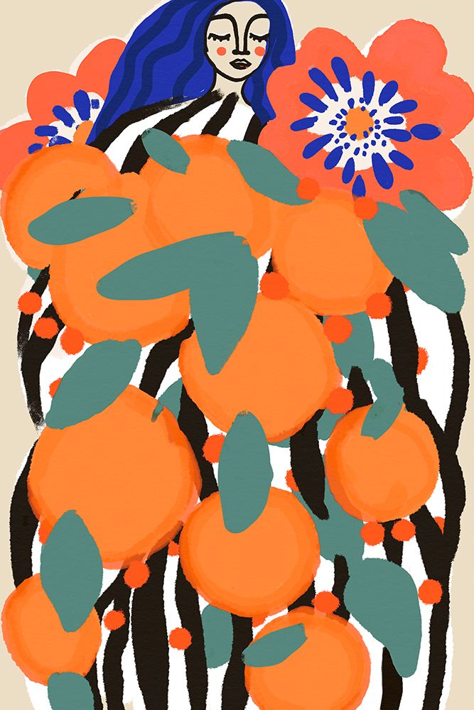 Fruit Princess art print by Treechild for $57.95 CAD