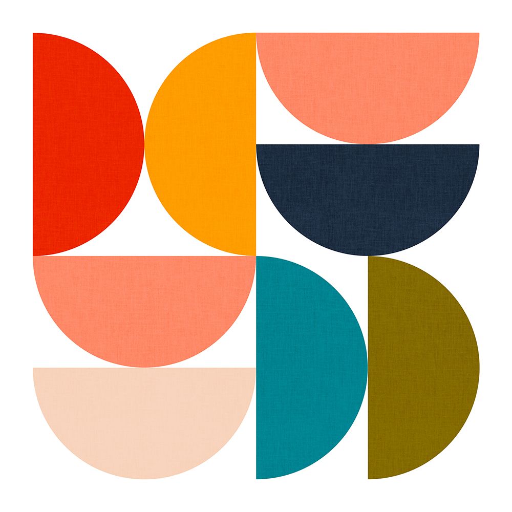 Mid Century Geometric Color Play 4 art print by Ana Rut Bre for $57.95 CAD