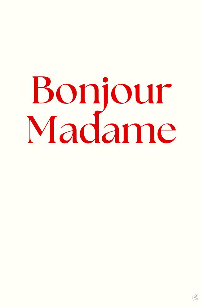 Bonjour Madame art print by Anne-Marie Volfova for $57.95 CAD