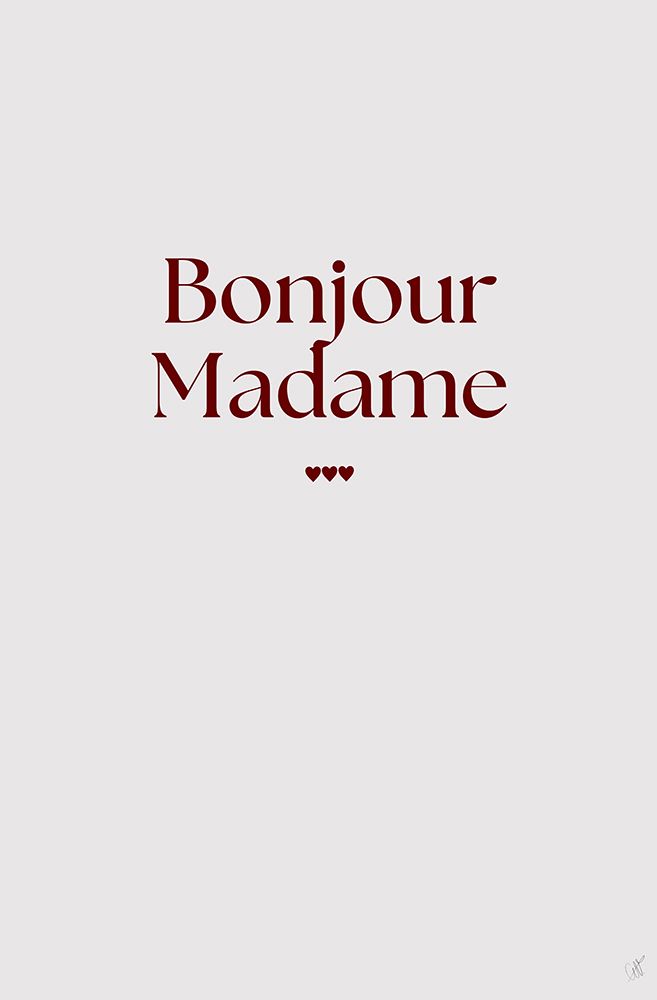 Bonjour Madame No.2 art print by Anne-Marie Volfova for $57.95 CAD