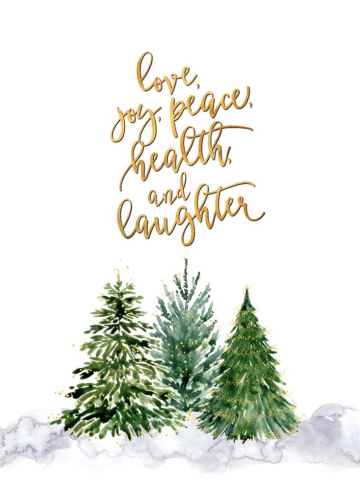 Christmas Trees With Holiday Wishes art print by Rosana Laiz Blursbyai for $57.95 CAD