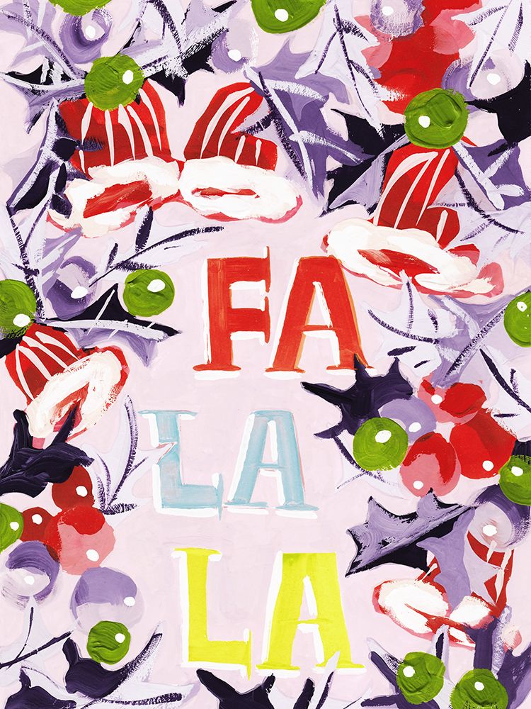 Fa La La, Red art print by Ania Zwara for $57.95 CAD