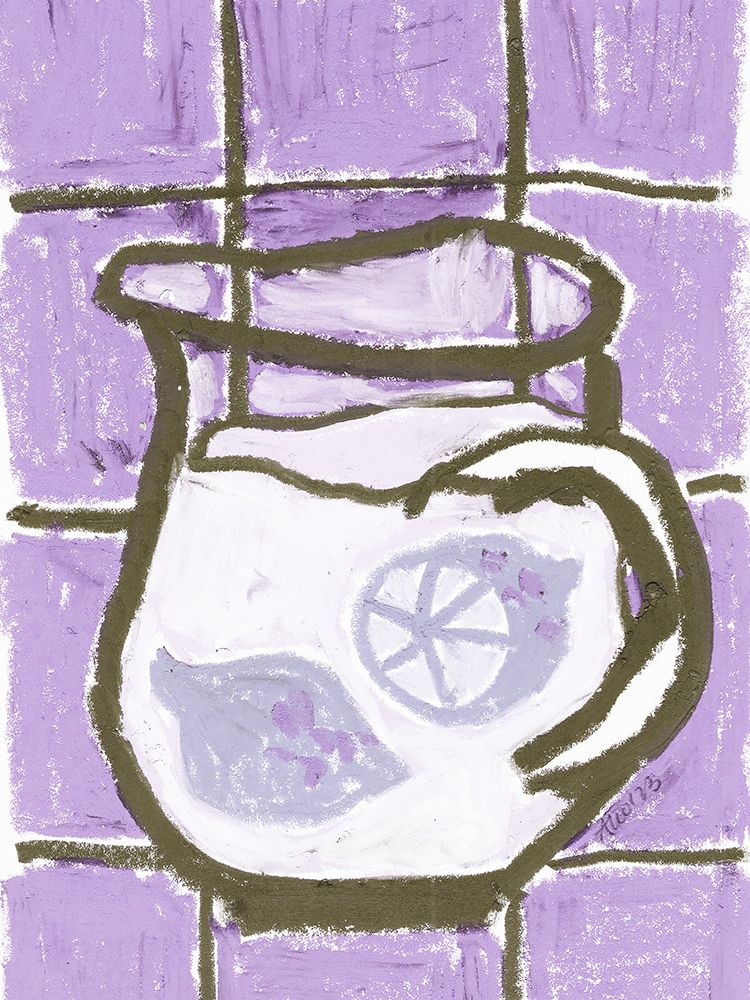Jug Of Lemonade Violet art print by Ania Zwara for $57.95 CAD