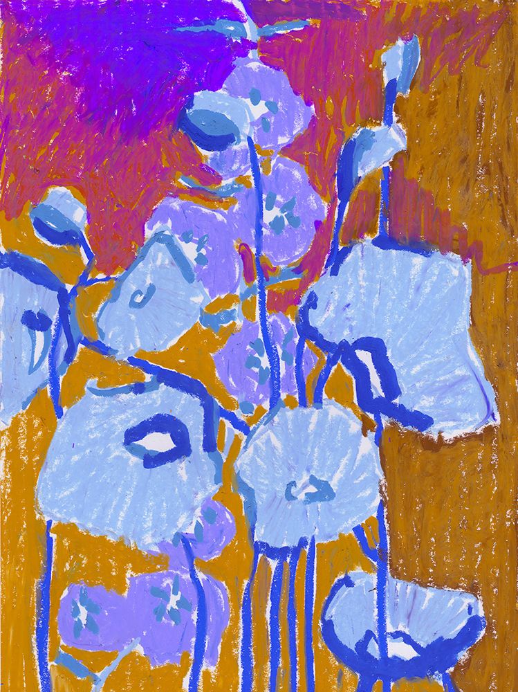 Blue Poppies art print by Ania Zwara for $57.95 CAD
