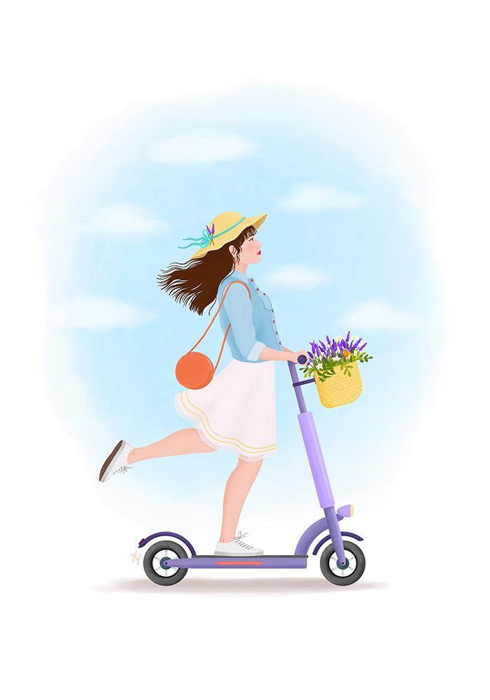 Spring Ride art print by Petra Holikova for $57.95 CAD