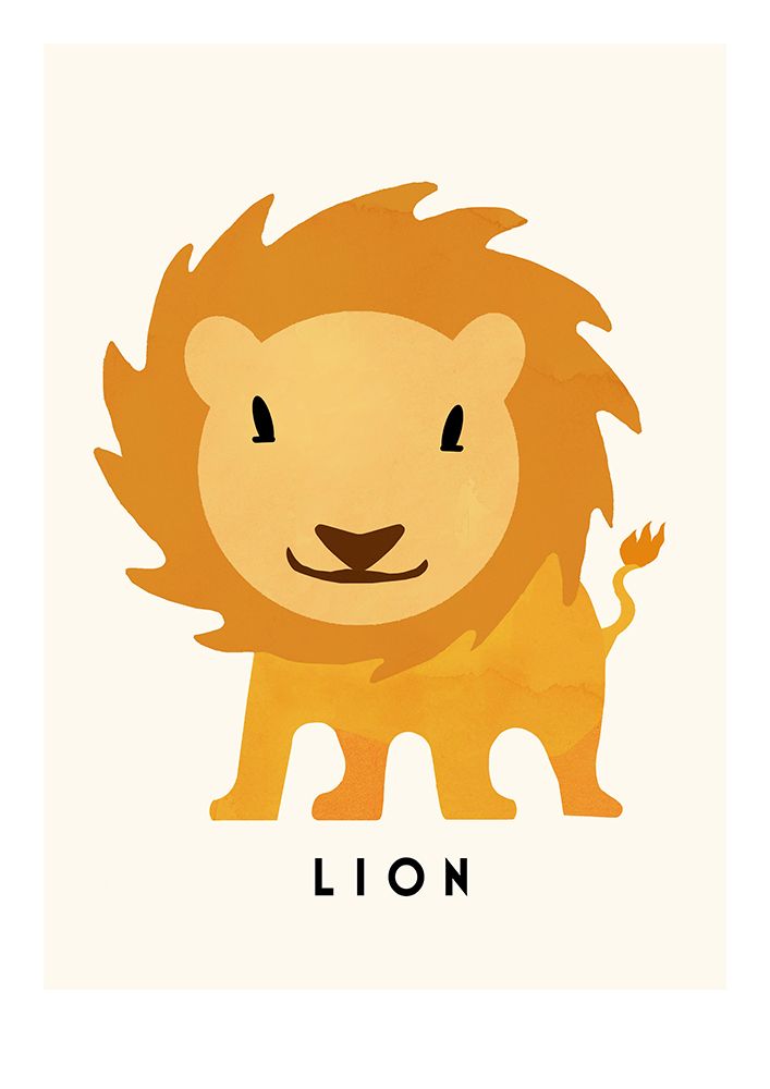 Lion art print by Erik Wintzell for $57.95 CAD