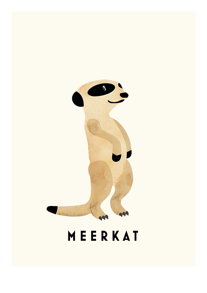 Meerkat art print by Erik Wintzell for $57.95 CAD