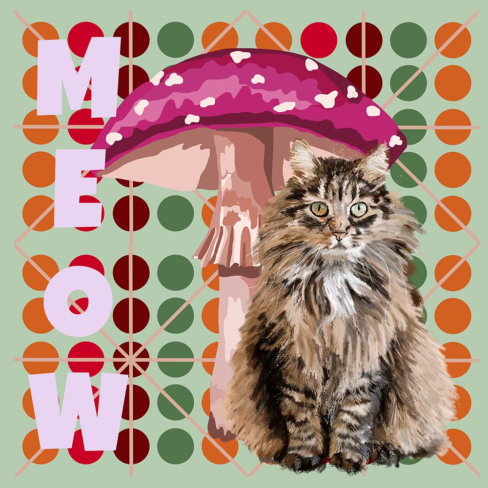 Meow art print by Lynnda Rakos for $57.95 CAD