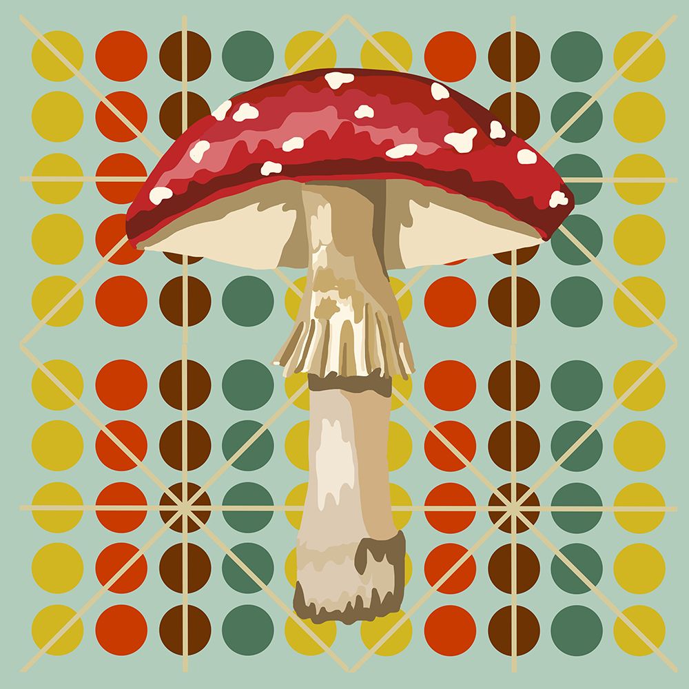 mushroom art print by Lynnda Rakos for $57.95 CAD