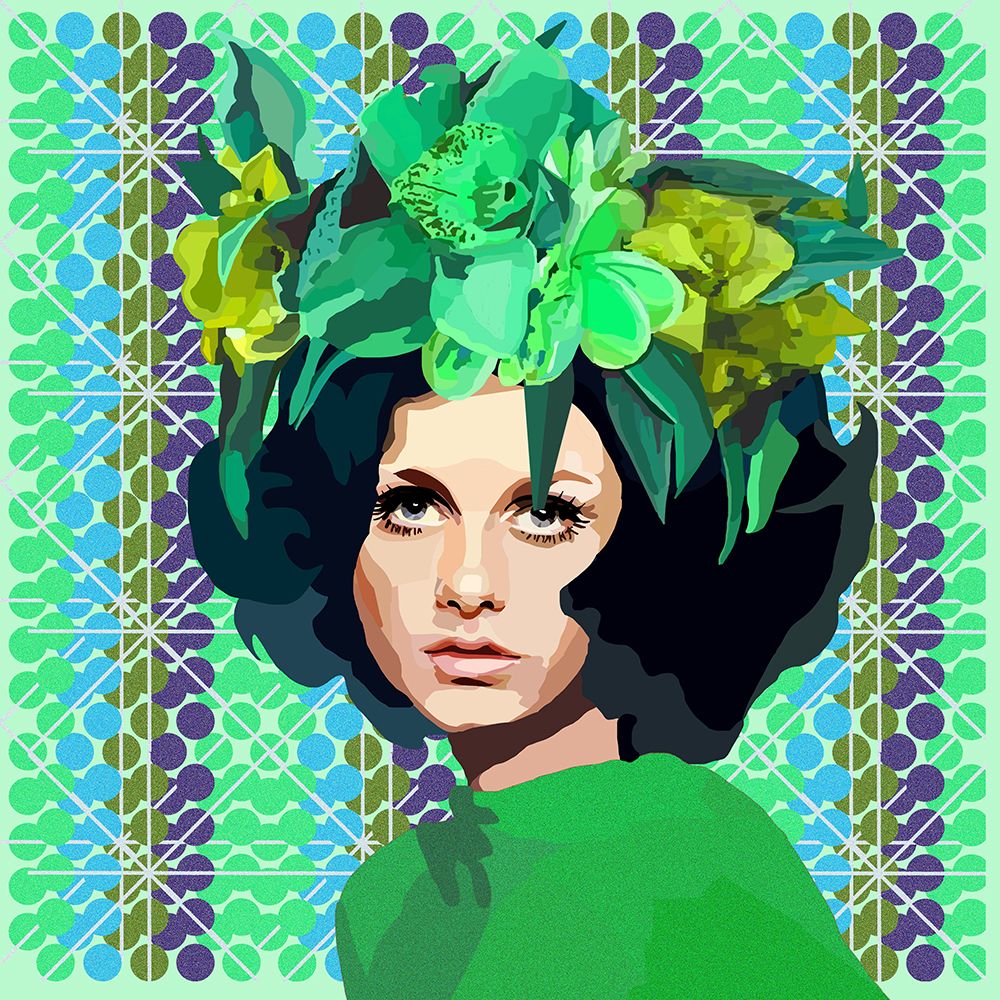 Woman in Green art print by Lynnda Rakos for $57.95 CAD