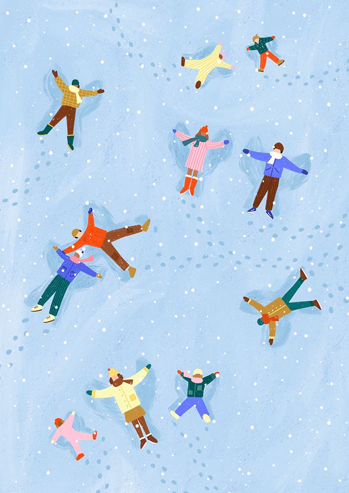 Snow Angels art print by Bea Muller for $57.95 CAD