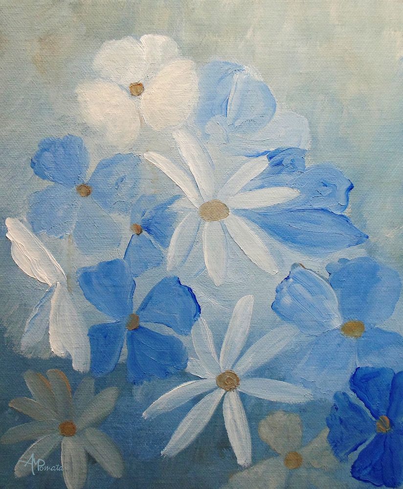 Soothing Blue art print by Angeles M. Pomata for $57.95 CAD