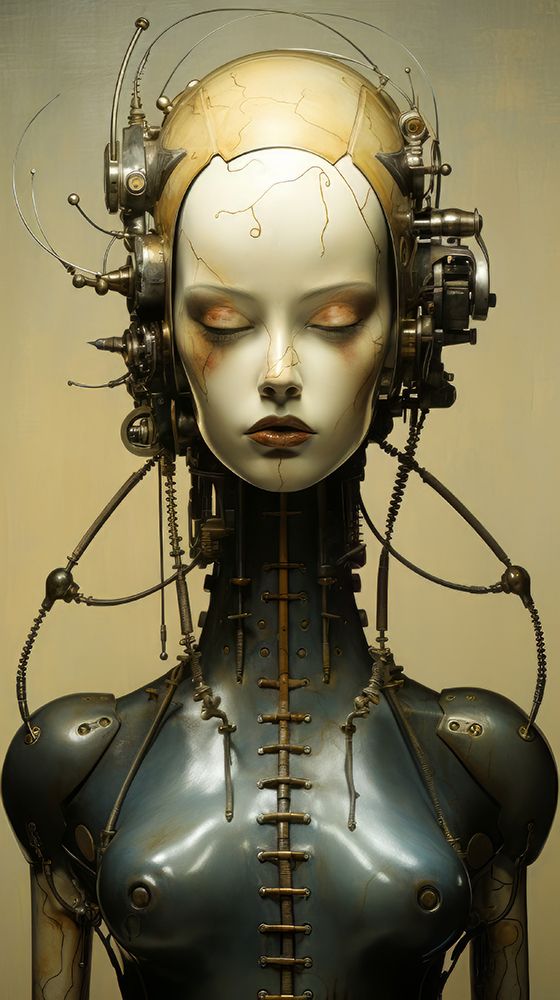 Robotic Girl 1 art print by Bilge Paksoylu for $57.95 CAD