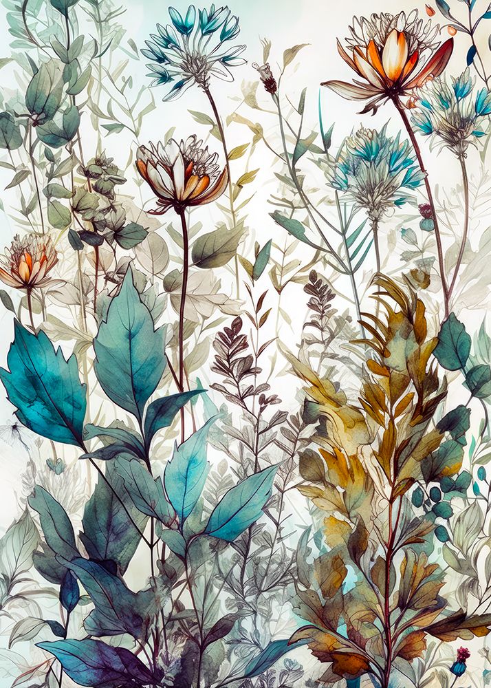 Meadow flowers 37 art print by Justyna Jaszke for $57.95 CAD